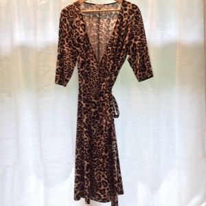 Leopard print wrap dress - super sexy!
